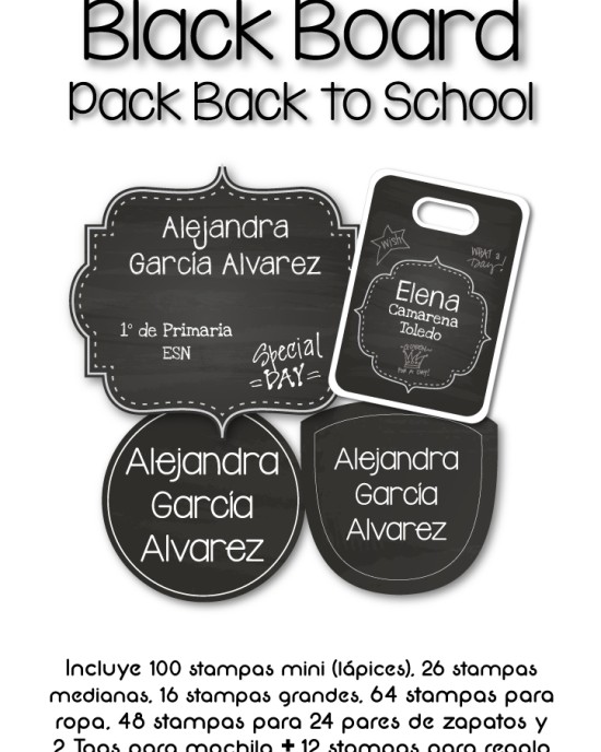 Pack Back to School Blackboard