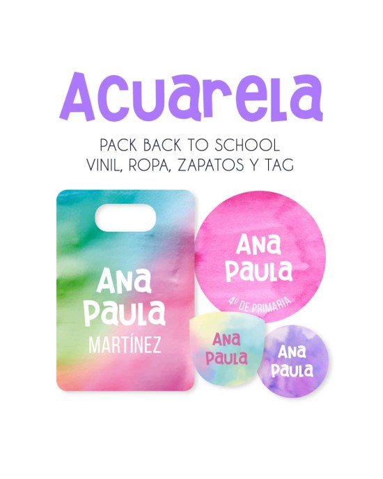 Pack Back to School Acuarela-Pack Back To School