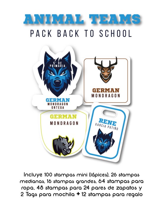 Pack Back to School Animal Teams-Pack Back To School