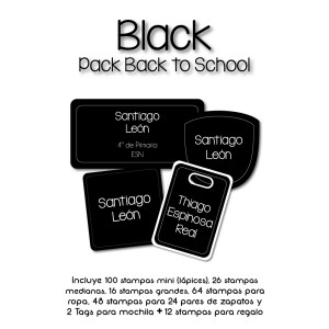 Pack Back to School Black