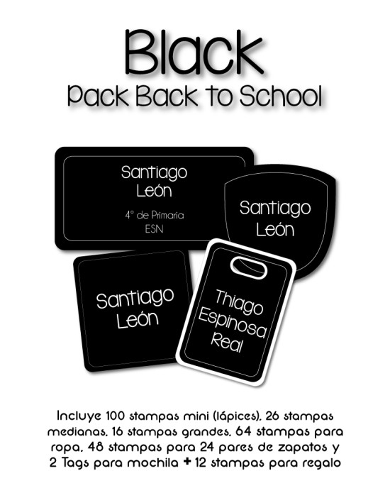 Pack Back to School Black-Pack Back To School
