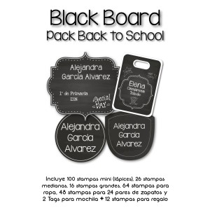 Pack Back to School Blackboard