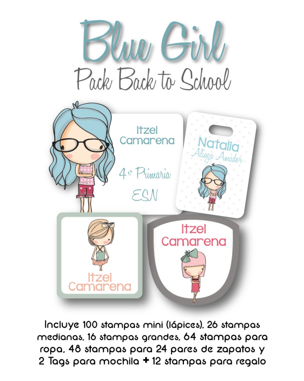 Pack Back to School Blue Girl-Pack Back To School Pack Back to School Blue Girl-Pack Back To School