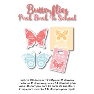 Pack Back to School Butterflies