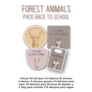 Pack Back to School Forest Animals