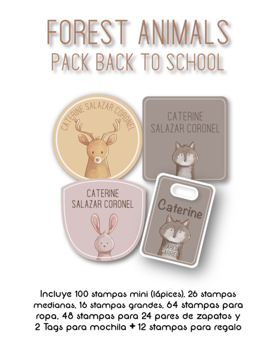 Pack Back to School Forest Animals-Pack Back To School