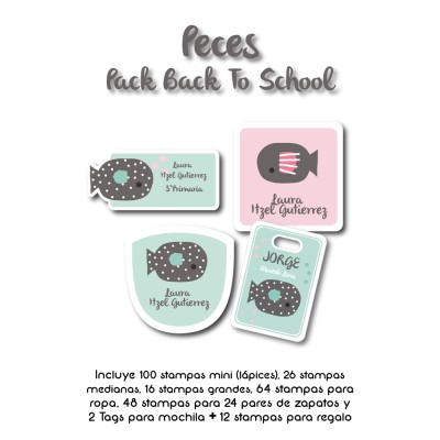 Pack Back to School Peces