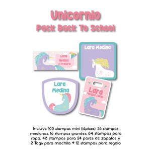 Pack Back to School Unicornio