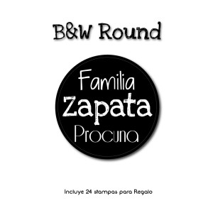 Regalo B&W Round