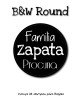 Paquete de etiquetas para Regalo B&W Round - Etiquetas Para Regalos