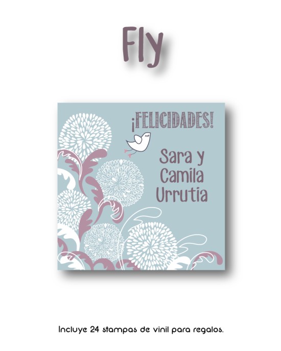 Paquete de etiquetas para Regalo Fly - Etiquetas Para Regalos