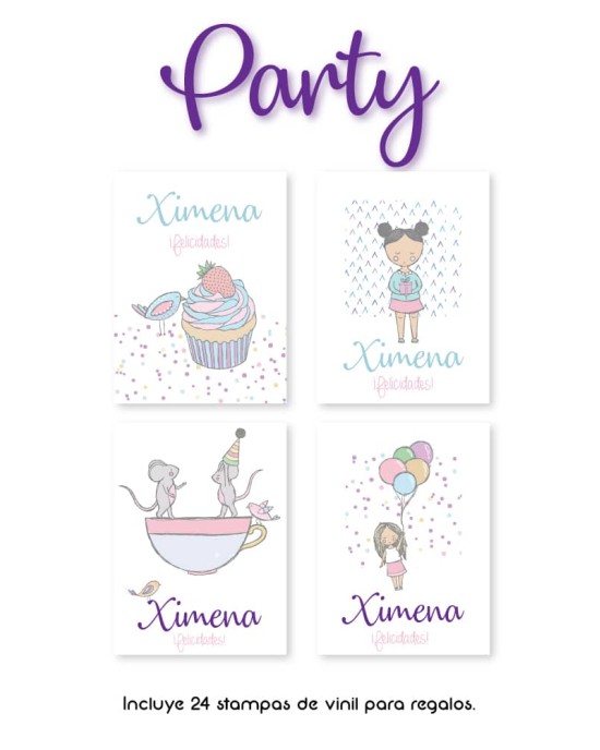 Paquete de etiquetas para Regalo Party - Etiquetas Para Regalos