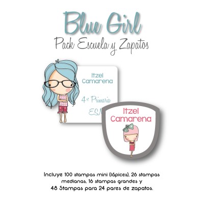 Pack Escuela y Zapatos Blue Girl