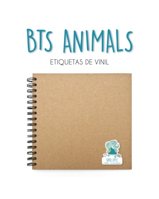 Escuela Adheribles Back To School Animals-Etiquetas Para Escuela