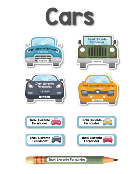 Pack Back to School Cars-Pack Back To School
