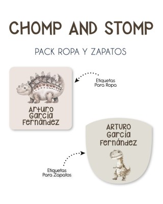 Pack Escuela y Zapatos Chomp and Stomp