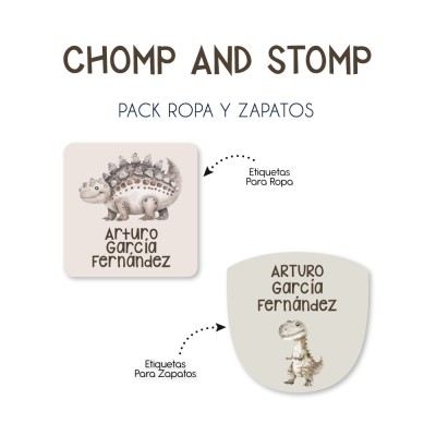 Pack Escuela y Zapatos Chomp and Stomp