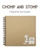 Escuela Adheribles Chomp and Stomp | Etiquetas Para Escuela