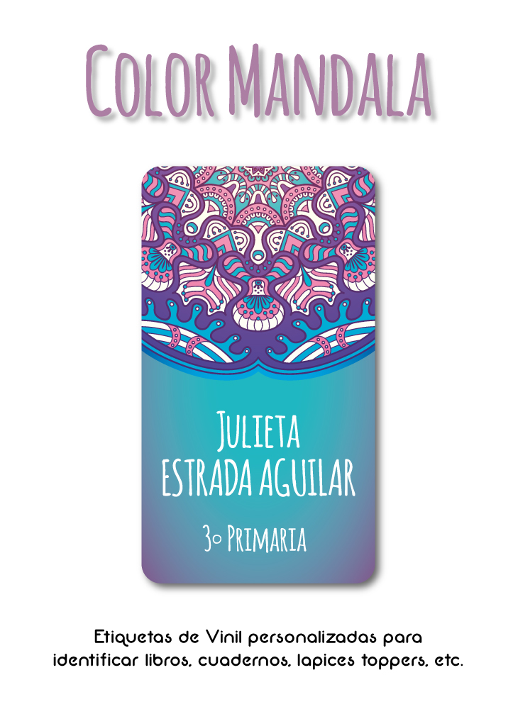 Pack Back to School Color Mandala - Pack Back to School Color Mandala