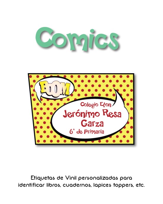 Pack Ropa y Escuela Comics | Pack Ropa y Adheribles