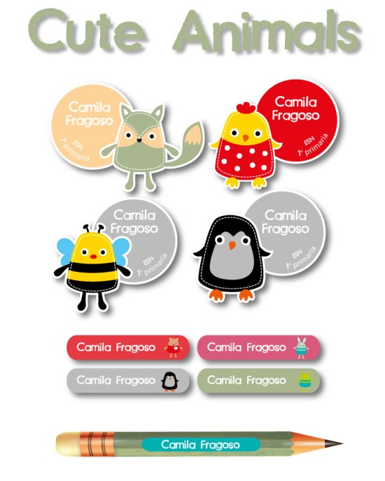 Pack Premium Ropa, Zapatos y Escuela Cute Animals