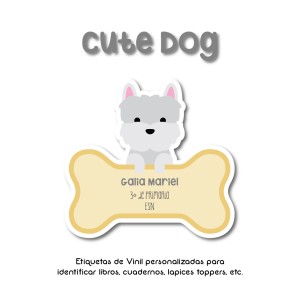 Escuela Adheribles Cute Dog Escuela Adheribles Cute Dog