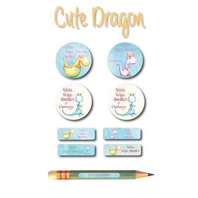Pack Ropa y Escuela Cute Dragon Pack Ropa y Escuela Cute Dragon