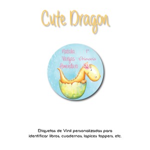 Escuela Adheribles Cute Dragon Escuela Adheribles Cute Dragon
