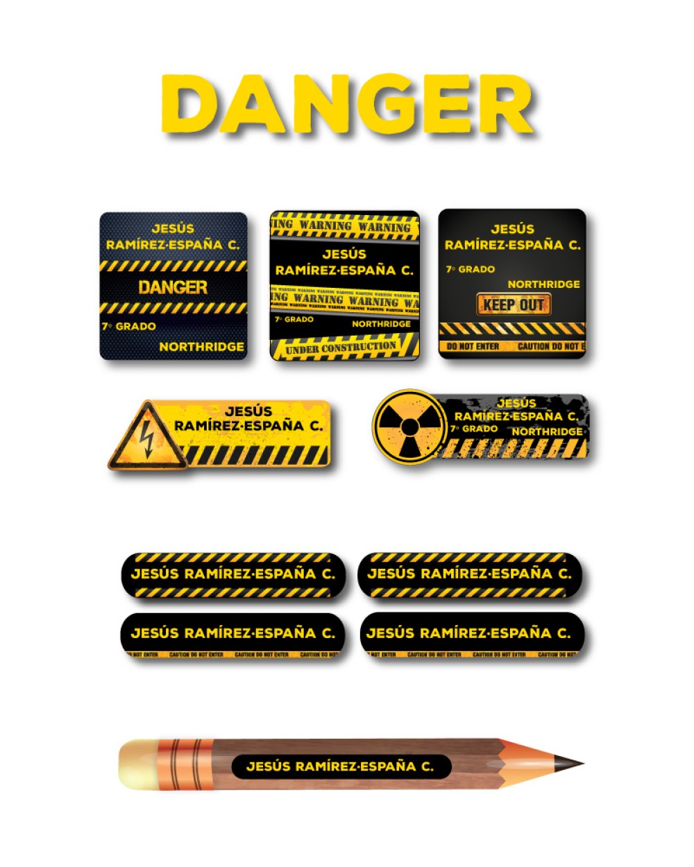 Pack Ropa y Escuela Danger | Pack Ropa y Adheribles Pack Ropa y Escuela Danger | Pack Ropa y Adheribles