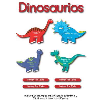 Escuela Adheribles Dinosaurios Escuela Adheribles Dinosaurios
