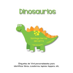 Escuela Adheribles Dinosaurios