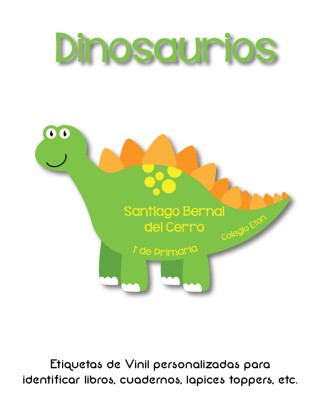 Escuela Adheribles Dinosaurios