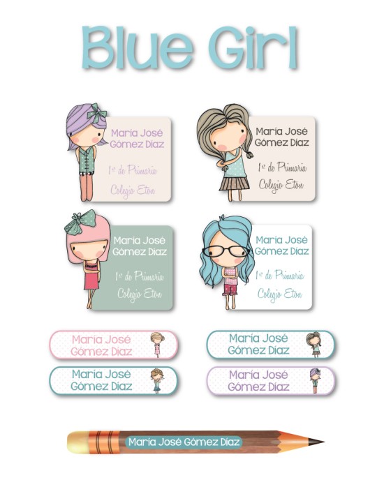 Pack Premium Ropa, Zapatos y Escuela Blue Girl | Pack Premium