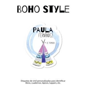 Escuela Adheribles Boho Style