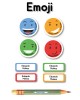 Escuela Adheribles Emoji-Etiquetas Para Escuela