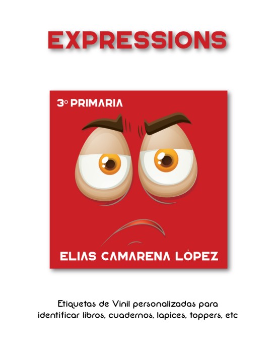 Escuela Adheribles Expressions-Etiquetas Para Escuela