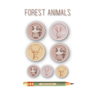 Escuela Adheribles Forest Animals Escuela Adheribles Forest Animals
