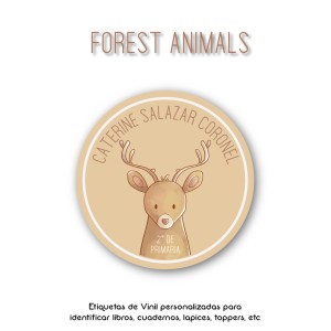 Escuela Adheribles Forest Animals