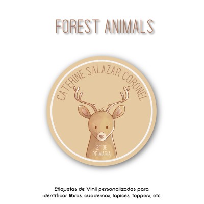 Escuela Adheribles Forest Animals