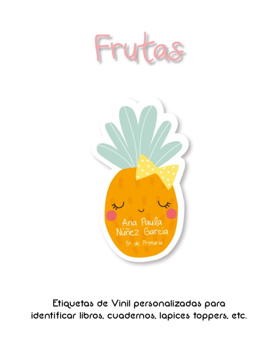 Pack Ropa y Escuela Frutas | Pack Ropa y Adheribles