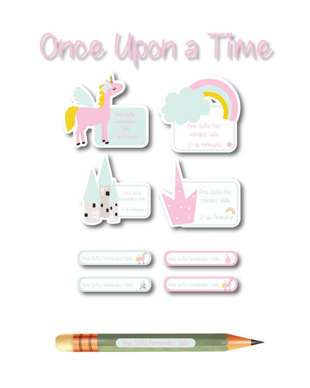 Pack Ropa y Escuela Once Upon a Time | Pack Ropa y Adheribles Pack Ropa y Escuela Once Upon a Time | Pack Ropa y Adheribles