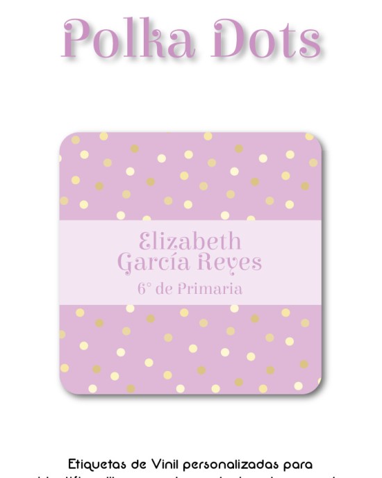 Escuela Adheribles Polka Dots Escuela Adheribles Polka Dots