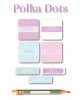 Escuela Adheribles Polka Dots-Etiquetas Para Escuela