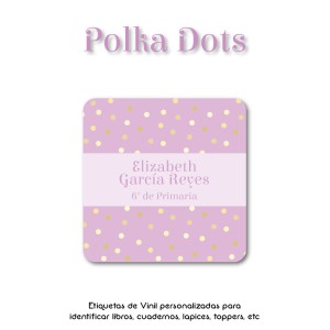 Escuela Adheribles Polka Dots