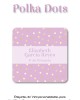 Escuela Adheribles Polka Dots-Etiquetas Para Escuela