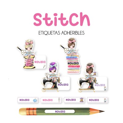 Escuela Adheribles Stitch Escuela Adheribles Stitch