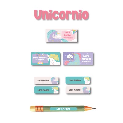 Escuela Adheribles Unicornio Escuela Adheribles Unicornio