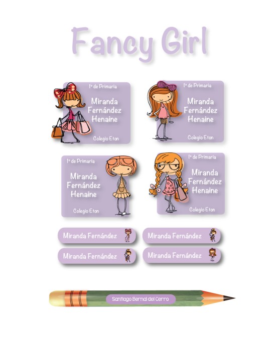 Pack Ropa y Escuela Fancy Girl | Pack Ropa y Adheribles