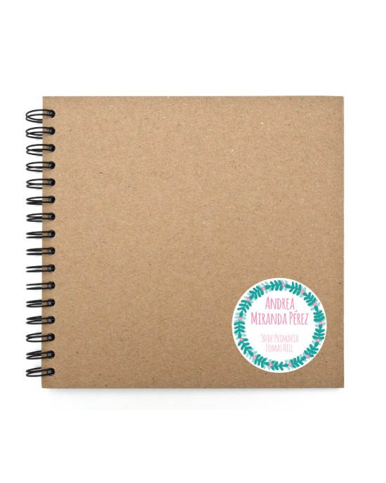 Escuela Adheribles Floral Fame-Etiquetas Para Escuela