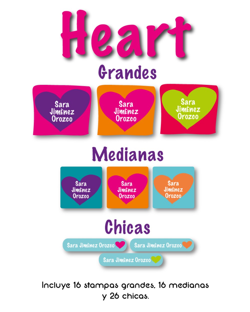 Guarderia Heart-Etiquetas Para Guarderia Guarderia Heart-Etiquetas Para Guarderia